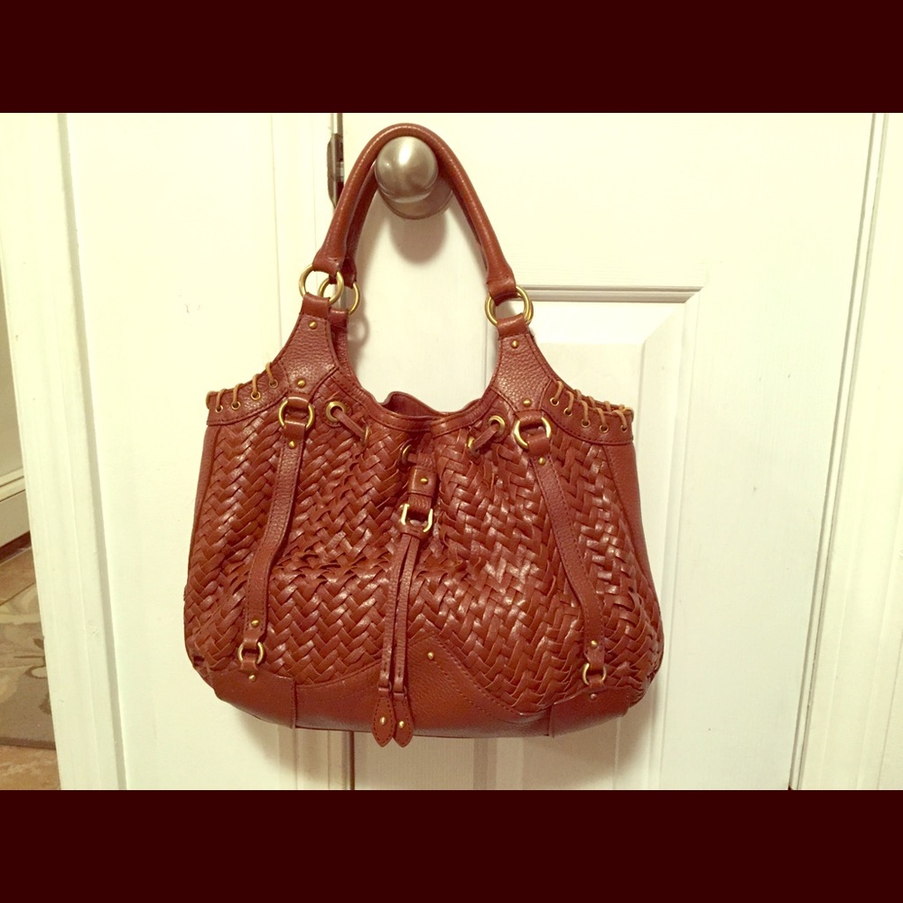 ❤️Cole Haan Basketweave Bag - EUC! GORGEOUS